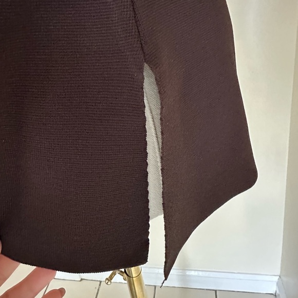 NWT Zara One Sleeve Brown Top - Large - Picture 6 of 12